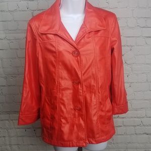 a` la carte - Faux leather jacket